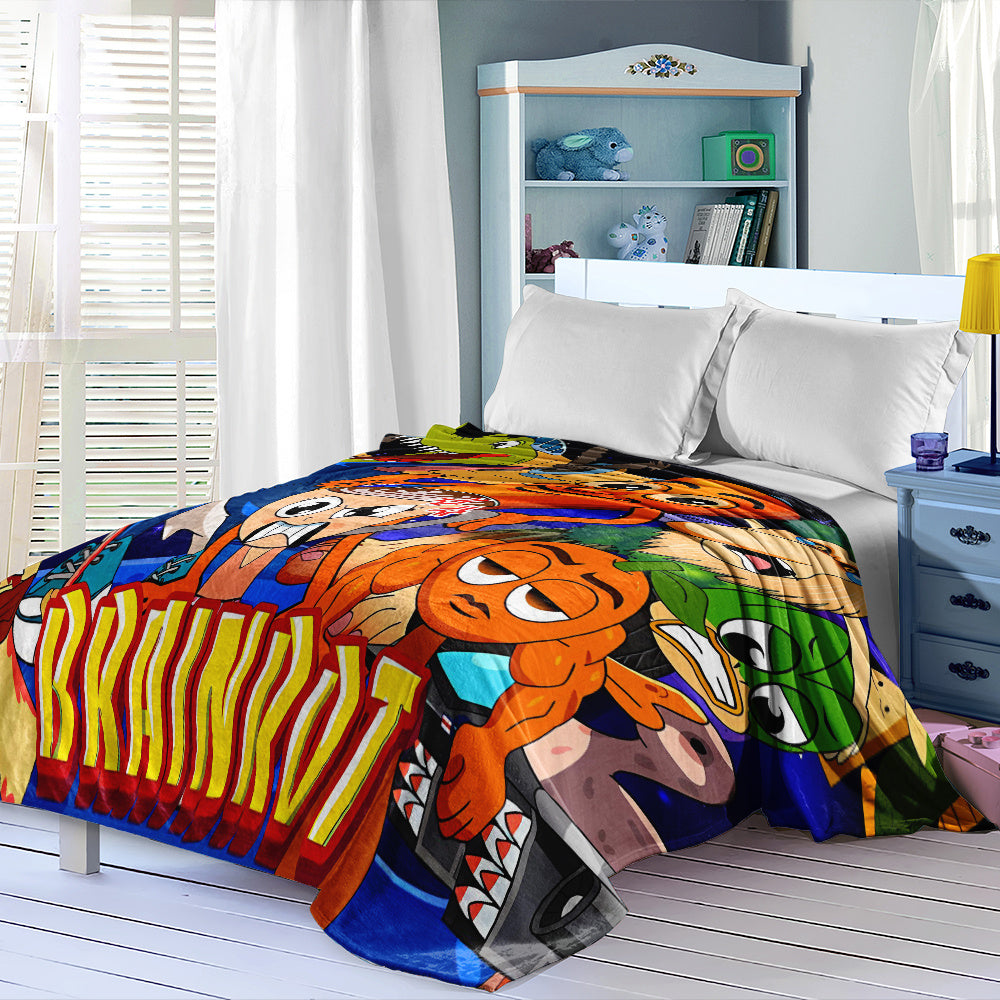 Couverture BRAINROT Flanelle – Design Stylé & Douillet Toutes Saisons by LSDLBoutique.ch