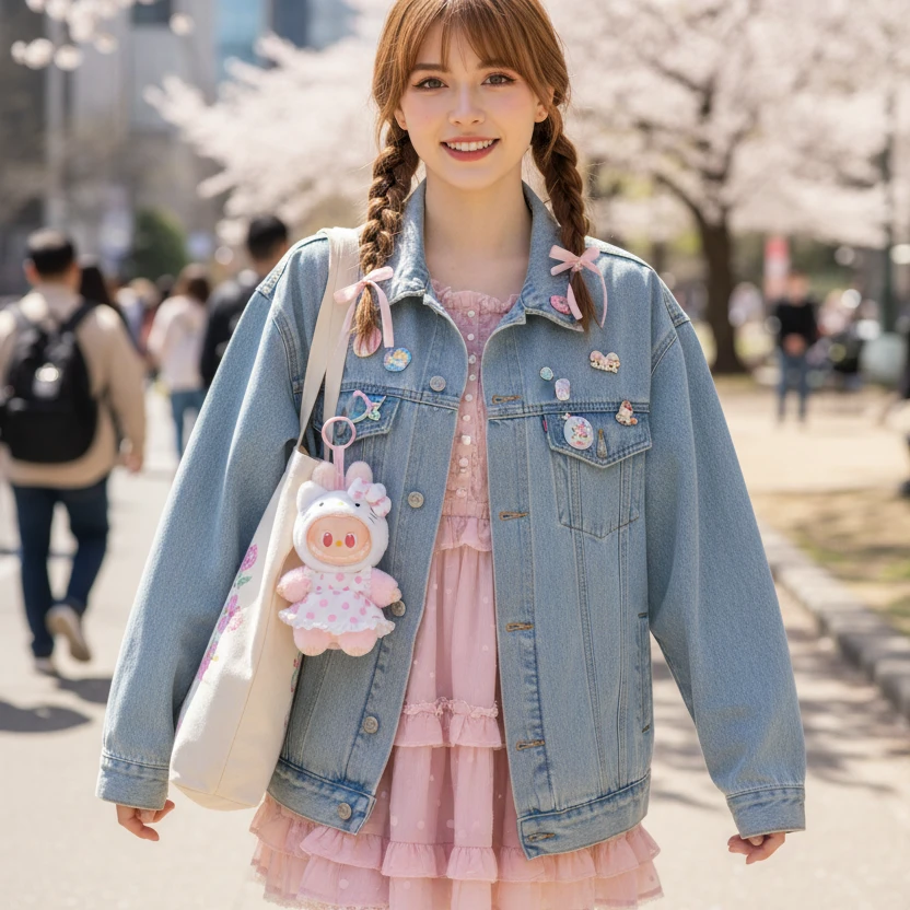 POP MART Porte-clé Peluche Labubu Hello Kitty - Sanrio Characters Series