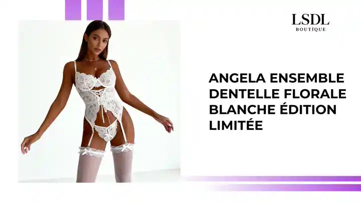 Angela Ensemble Dentelle Florale Blanche &Eacute;dition Limit&eacute;e by@Outfy