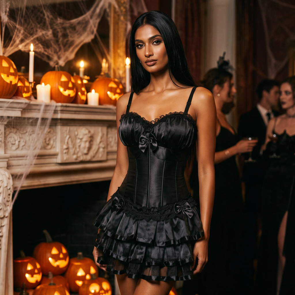 Robe corselet bretelles et jupe – Grande taille disponible