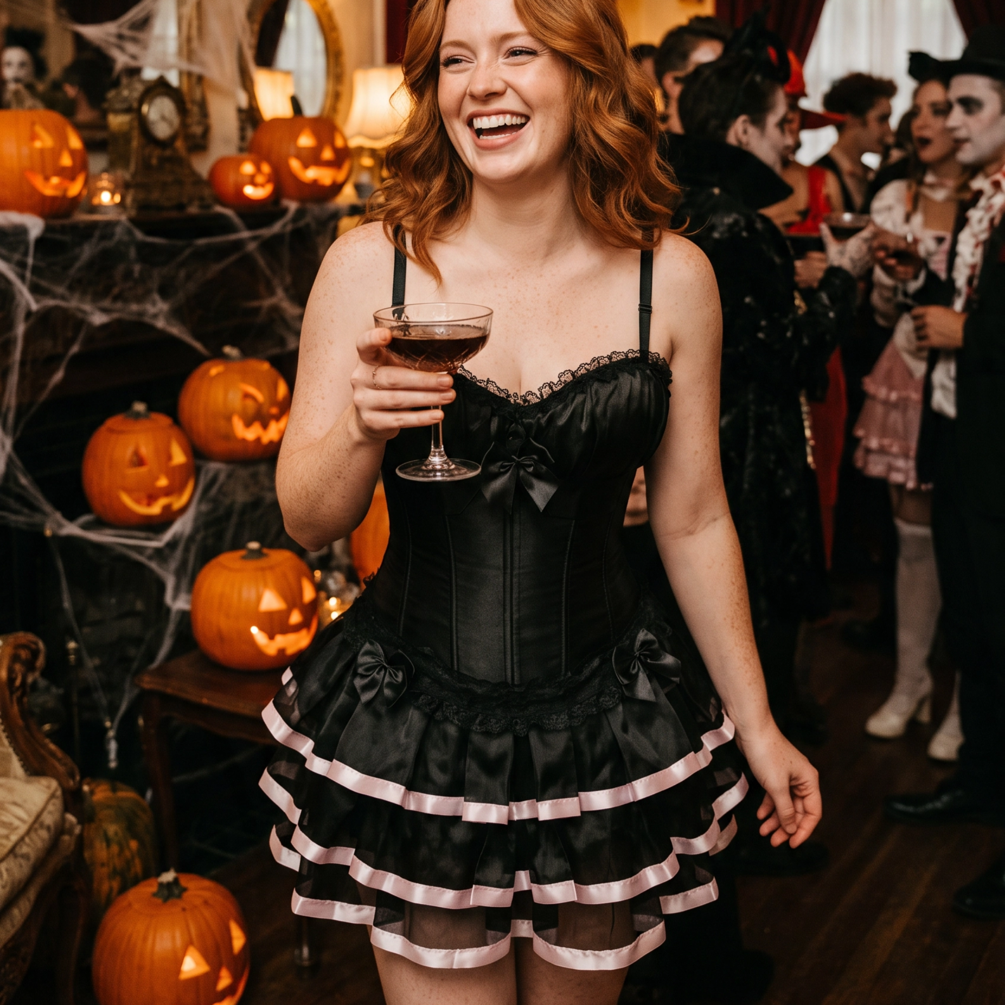 Robe corselet bretelles et jupe – Grande taille disponible