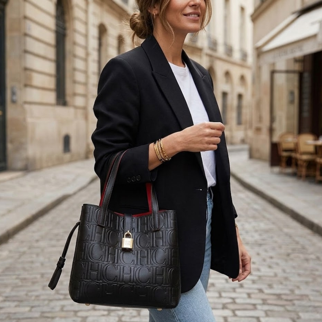Sac cabas en PU embossé – Casual Tote